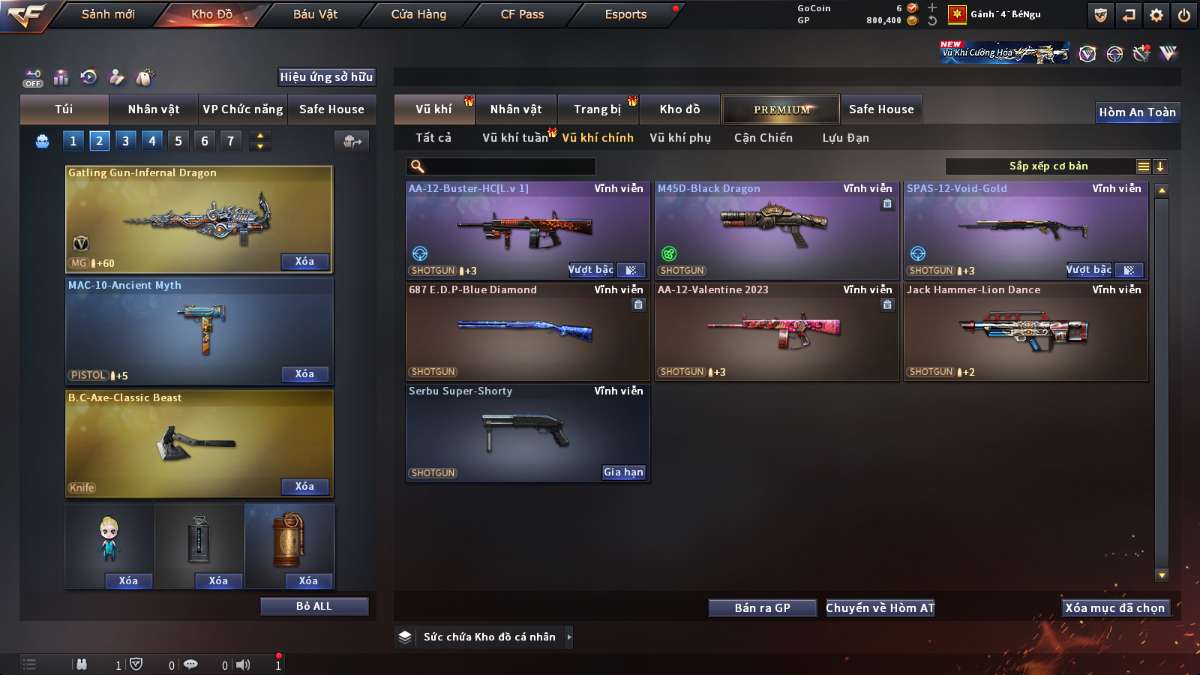 shop acc cf uy tin gia re